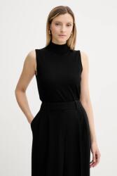 Michael Kors gyapjú mellény könnyű, fekete, félgarbó nyakú, MT561904VR - fekete XL
