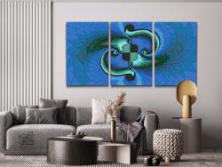 Festés számok szerint - Absztrakt dizájn (3 db-os készlet) Méret: 40x60cm (3db), Keretezés: Keret nélkül (csak a vászon)