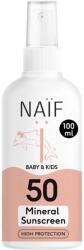 Naïf Spray cu protectie solara minerala SPF 50 - Bebelusi si copii - 100 ml - Naïf