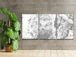  PontPöttyöző - Éjjeli süni (3 db-os készlet) Méret: 40x60cm (3db), Keretezés: Keret nélkül (csak a vászon), Szín: Fekete