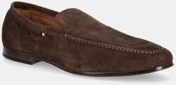 Tommy Hilfiger velúr mokaszin TH FLEXIBLE SUEDE LOAFER barna, FM0FM05496 - barna Férfi 42