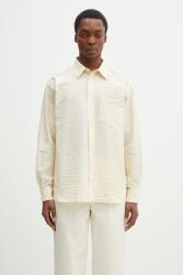 Norse Projects ing Mo Oversized Check Shirt férfi, galléros, bézs, relaxed, N40.0820. 2064 - bézs XL