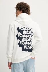 Tommy Hilfiger pamut melegítőfelső fehér, nyomott mintás, kapucnis, DM0DM21625 - fehér S