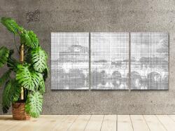 PontPöttyöző - Angyalvár Rómában (2 db-os készlet) Méret: 40x60cm (3db), Keretezés: Kartonlemezen, Szín: Fekete