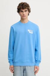 Tommy Hilfiger pamut melegítőfelső nyomott mintás, DM0DM21640 - kék L