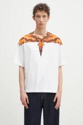 Marcelo Burlon pamut póló Colordust Wings Boxy T-Shirt White Orang fehér, férfi, nyomott mintás, CMAA05AS25JER0010120 - fehér XL