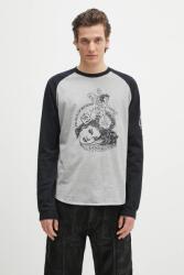 AMBUSH pamut hosszúujjú Raglan L/S T-Shirt szürke, nyomott mintás, 12115325 - szürke XL