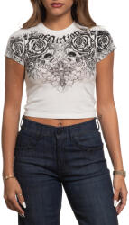 AFFLICTION Дамска тениска (топ) affliction - forgotten - vintage white - aw28364-vw