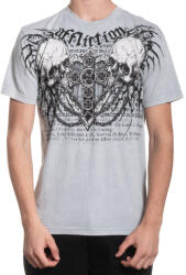 AFFLICTION Мъжка тениска affliction - dominion - silver lava wash - a27166-svlv