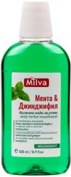 Milva Вода за уста с мента и джинджифил, 500 ml