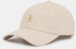Tommy Hilfiger pamut baseball sapka bézs, nyomott mintás, AW0AW17631 - bézs Univerzális méret - answear - 20 990 Ft