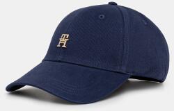 Tommy Hilfiger pamut baseball sapka sötétkék, nyomott mintás, AW0AW17631 - sötétkék Univerzális méret