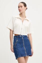 HUGO BOSS pamut ing női, galléros, bézs, regular, 50531546 - bézs 40