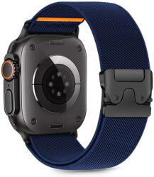Tech-Protect NYLON CLASP APPLE WATCH 6/ 7/ 8/ 9/ 10/ SE/ ULTRA 1/ 2 (44/ 45/ 46/ 49 MM), sötétkék