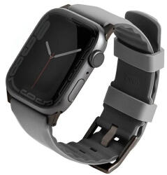 UNIQ óraszíj Linus Apple Watch Series 1/2/3/4/4/5/6/7/8/9/SE/SE2 38/40/41mm. Airosoft szilikon, szürke