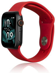 Beline Apple Watch óraszíj szilikon 42/44/45/49mm, piros