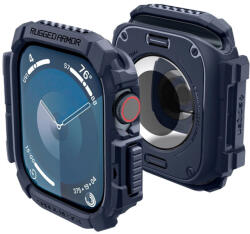 Spigen Rugged Armor tok Apple Watch 10 46mm tok, sötétkék