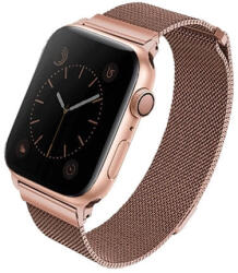 UNIQ óraszíj Dante Apple Watch Series 1/2/3/4/4/5/6/7/8/9/SE/SE2 38/40/41mm rozsdamentes acél, rozéarany