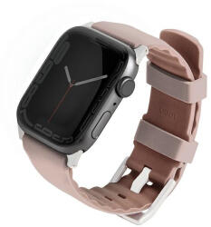 UNIQ óraszíj Linus Apple Watch Series 1/2/3/4/5/6/7/8/9/SE/SE2 38/40/41mm. Airosoft Silicone różowy/blush pink