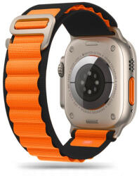 Tech-Protect Óraszíj NYLON PRO APPLE WATCH 4/5/6/7/8/9/SE/ULTRA 1/2 (42/44/45/49 MM), fekete, narancssárga