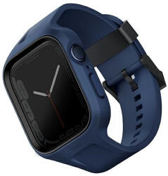 UNIQ óraszíj Monos 2in1 Apple Watch óraszíj + tok Series 4/5/6/7/8/9/SE/SE2 44/45mm. niebieski/marine, kék
