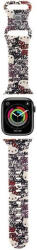 Hello Kitty Silicone Tags Graffiti óraszíj Apple Watch 38/40/41mm tok, bézs