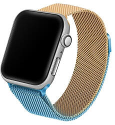 Beline Apple Watch acél óraszíj 42/44/45/45/49mm, kék, arany