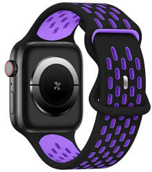 Beline Apple Watch New Sport szilikon óraszíj 38/40/41mm, fekete, lila