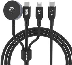 Dudao Apple Watch Dudao A12Max+ PD 100W 3in1 Charger Cable: USB-C Lightning 1.2m, fekete