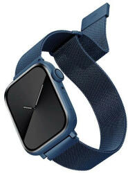 UNIQ óraszíj Dante Apple Watch Series 1/2/3/4/4/5/6/7/8/9/SE/SE2 38/40/41mm rozsdamentes acél, kék
