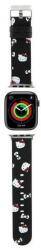 Hello Kitty Heads & Bows Pattern óraszíj Apple Watch 38/40/41mm tok, fekete