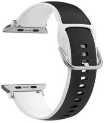 Beline Apple Watch óraszíj Silico bőr 42/44/45/49mm, fekete, fehér