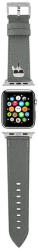 Karl Lagerfeld KLAWLOKHG Saffiano Karl Heads Apple Watch óraszíjóraszíj 42/44/45mm, ezüst