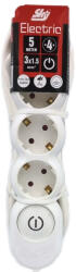 Sky Electric 4 Plug 5 m Switch (ESE1-5G4-5-SW-SKY)