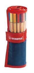 STABILO Rostirón, tűfilc készlet 0, 4mm, felcsavarható szett STABILO Point 88, 25 klf. szín (8825-021) - hunrods