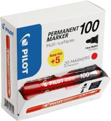 Pilot BT 100 Permanent marker - Piros (20 db / csomag)