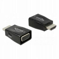 Delock 65902 Hdmi A Vga adapter Fekete (4043619659029)