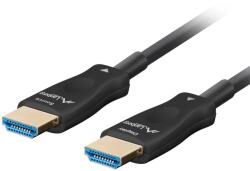 Lanberg CA-HDMI-30FB HDMI - HDMI 2.1 Optikai Kábel - 10 m, Fekete