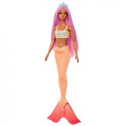 Mattel Barbie Dreamtopia sellő - Lila hajú és korall uszonyos baba