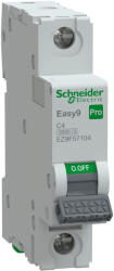 Schneider Electric Schneider EZ9F57104 EASY9 PRO kismegszakító 1P/C/4A 6kA (EZ9F57104)