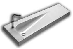 Hatria Grandangolo 130x50 cm left white (YXF501)