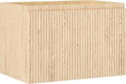 Mexen Rivel fürdőszobai mosdószekrény 70 cm, 1 fiók, bordázott, tölgy - 91A20-07047-1-BF81 (91A20-07047-1-BF81)