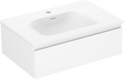 Mexen Orio 70 cm-es fürdőszobaszekrény Vela mosdóval, 1 fiókos, fehér matt - 91A10-07023-1-BF01-W23M01 (91A10-07023-1-BF01-W23M01)
