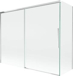 Mexen Rox összecsukható fürdőszobai paraván, 2-szárnyas, 190 + 80 x 150 cm, átlátszó, króm - 8C9-190-080-01-00 (8C9-190-080-01-00)