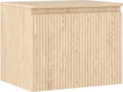 Mexen Rivel fürdőszobai szekrény mosdó alá 60 cm-es lappal, 1 fiók, bordázott, tölgy - 91A20-06047-1-BFC81 (91A20-06047-1-BFC81)