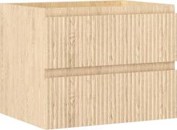 Mexen Rivel 60 cm-es fürdőszobai szekrény, 2 fiókos, bordázott, tölgy - 91A20-06047-2-BFF81 (91A20-06047-2-BFF81)