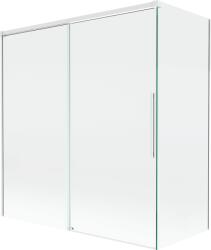 Mexen Rox 2-szárnyas tolható kádparaván 150 + 70 x 150 cm, átlátszó, fehér - 8C9-150-070-20-00 (8C9-150-070-20-00)