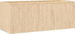 Mexen Rivel 120 cm-es, 1 fiókos fürdőszobai mosdószekrény, bordázott, tölgy - 91A20-12047-1-BF81 (91A20-12047-1-BF81)