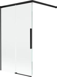 Mexen Rox kétszárnyú fürdőszobai paraván, toló 100 x 150 cm, átlátszó, fekete - 8C9-100-003-70-00 (8C9-100-003-70-00)