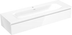 Mexen Orio fürdőszobaszekrény 140 cm-es Vela mosdóval, 1 fiók, fehér fényes - 91A10-14023-1-BF00-W23M00 (91A10-14023-1-BF00-W23M00)